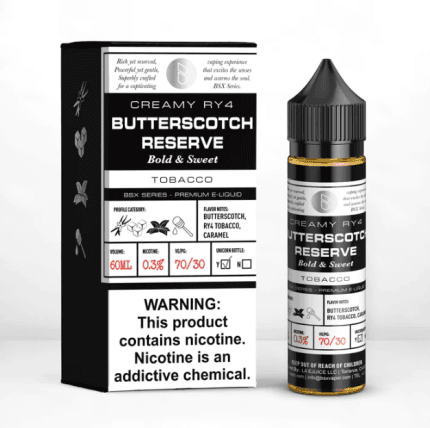 BUTTERSCOTCH RESERVE 60ML - GLAS BSX SERIES