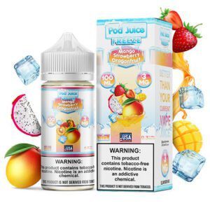 Mango Strawberry Dragonfruit Freeze- Pod Juice E-Liquid – 100ml