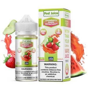 Strawberry Apple Watermelon – Pod Juice E-Liquid – 100ml