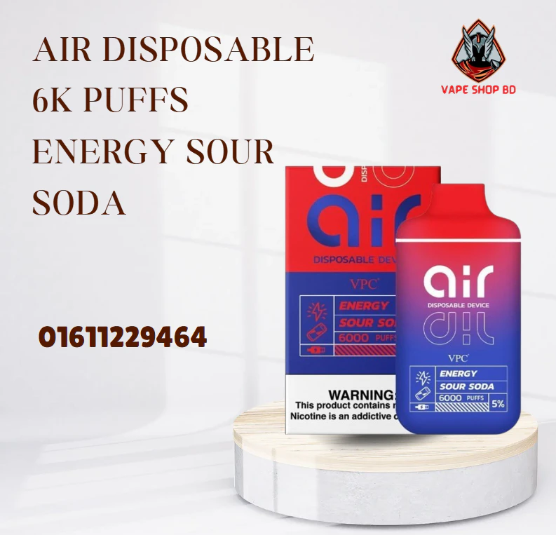 AIR Disposable 6000 Puffs Energy Sour Soda AIR Disposable 6000 Puffs Energy Sour Soda