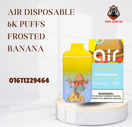 AIR Disposable 6000 Puffs Frosted Banana