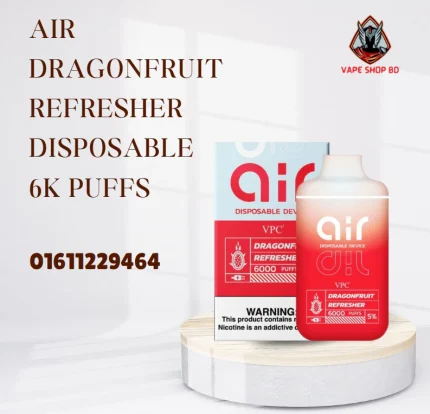 AIR Dragonfruit Refresher Disposable 6000 Puffs