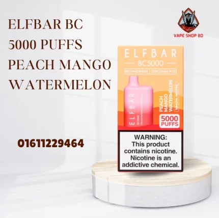 Elfbar BC5000 Puffs Peach Mango Watermelon