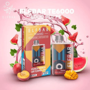 ELF BAR TE6000 DISPOSABLE VAPE – PEACH MANGO WATERMELON