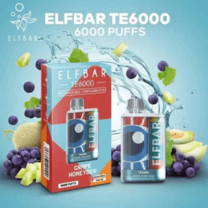 ELF BAR TE6000 DISPOSABLE VAPE – GRAPE HONEYDEW