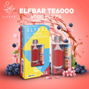 ELF BAR TE6000 DISPOSABLE VAPE – SAKURA GRAPE