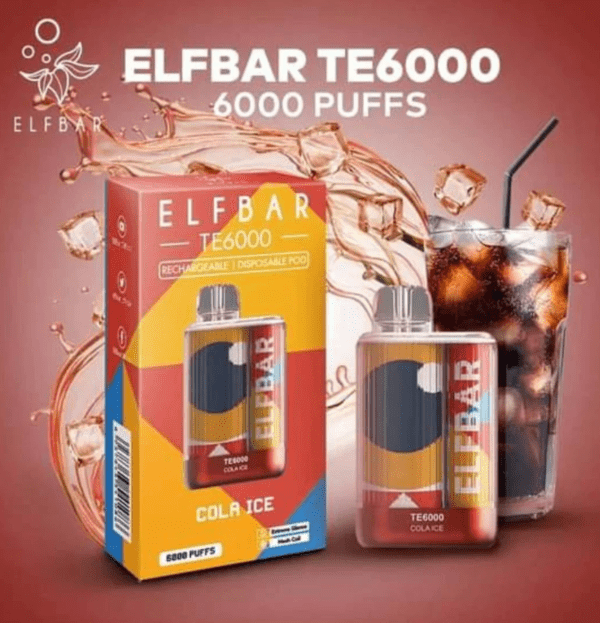 ELF BAR TE6000 DISPOSABLE VAPE – COLA ICE