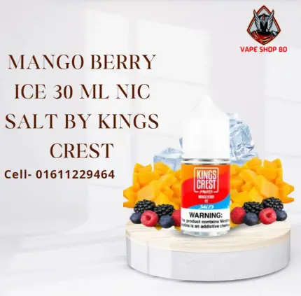 Mango Berry Ice 30 ML Nic Salt By Kings Crest