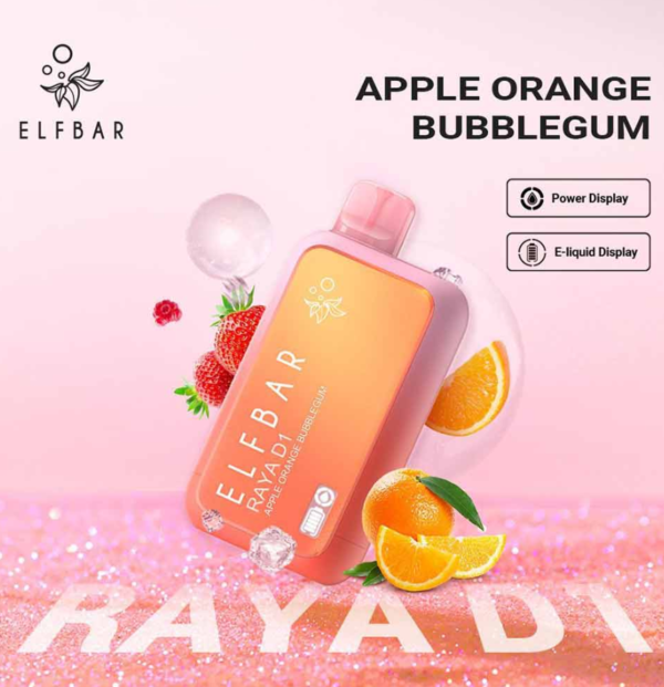 Elfbar Raya D1 Apple Orange Bubblegum