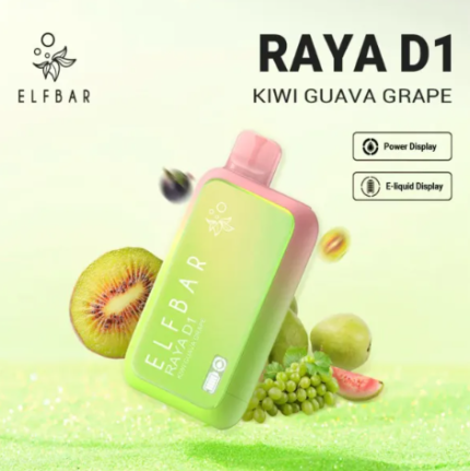 Elfbar Raya D1 Kiwi Guava Grape