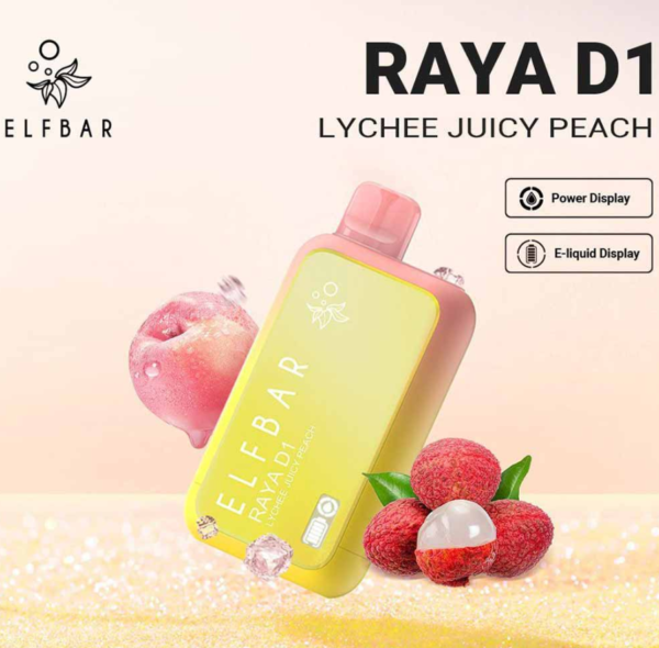 Elfbar Raya D1 Lychee Juicy Peach