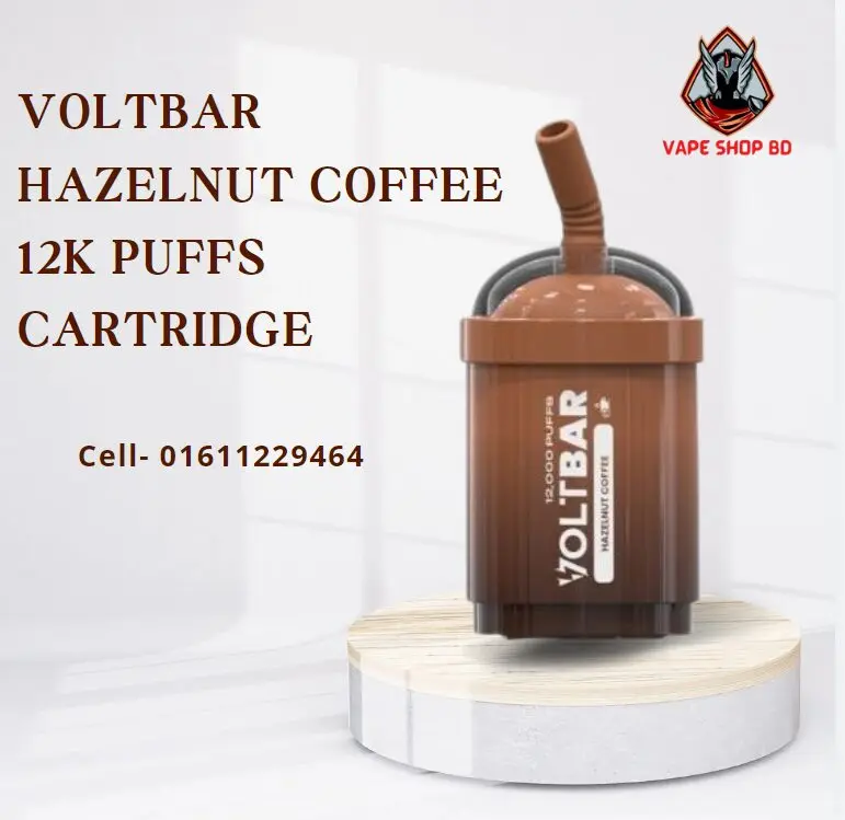 Voltbar Hazelnut coffee 12k puffs cartridge Voltbar Hazelnut Coffee