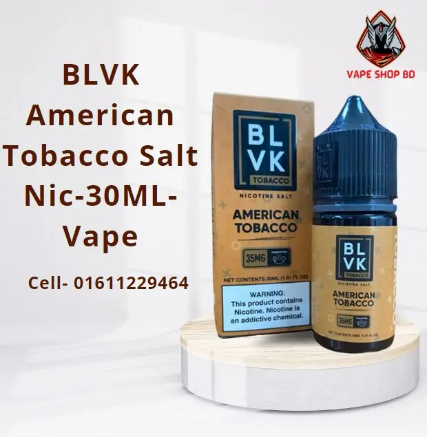 BLVK American Tobacco Salt Nic 30ML Vape BLVK American Tobacco Salt Nic 30ML Vape