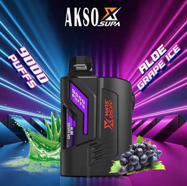 akso x supa aloe grape ice