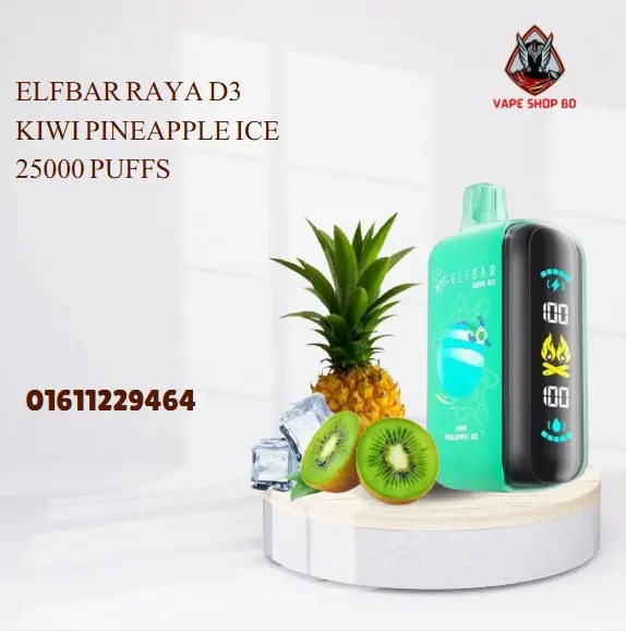 Elf bar Raya D3 Kiwi Pineapple Ice 25K Disposable Vape
