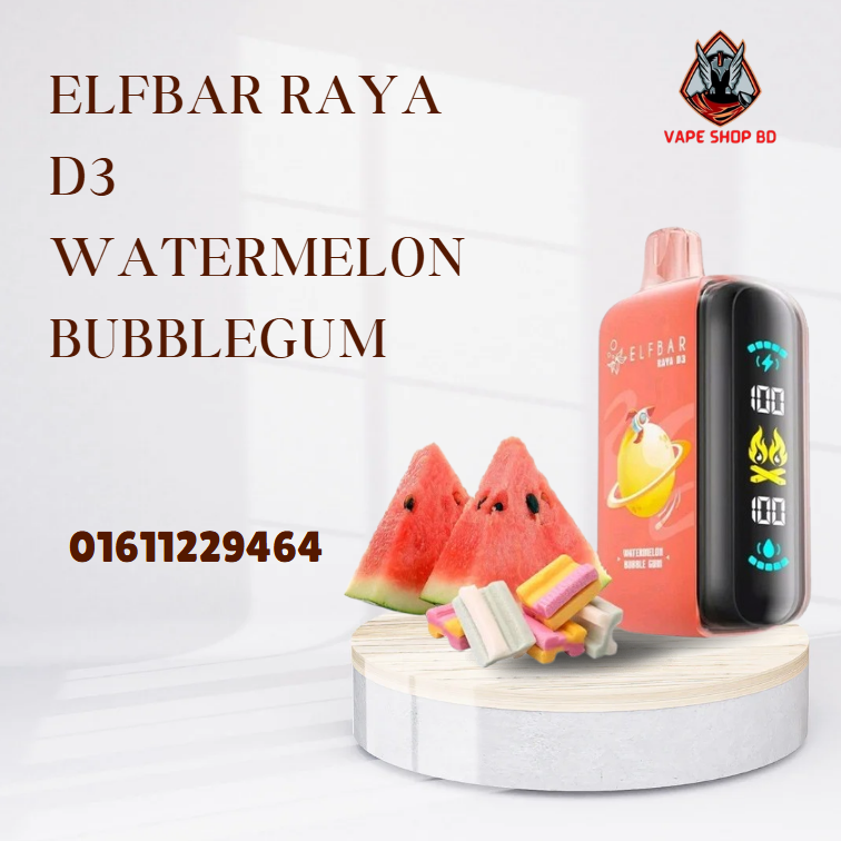 Elfbar Raya D3 Watermelon Bubblegum Elfbar Raya D3 Watermelon Bubblegum