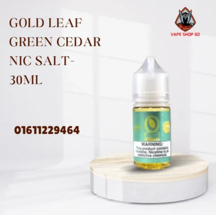 GOLD LEAF GREEN CEDAR NIC SALT- 30ML