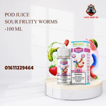 Pod Juice Sour Fruity Worms -100 ML
