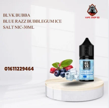BLVK Bubba Blue Razz Bubblegum Ice Salt Nic-30ML