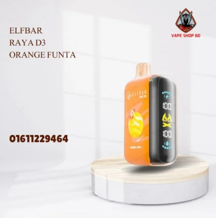 ELFBAR RAYA D3 Orange Funta- 25000 Puffs-Disposable Vape
