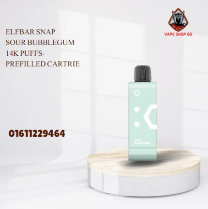 Elfbar Snap Sour Bubblegum 14K Puffs- Prefilled Cartridge