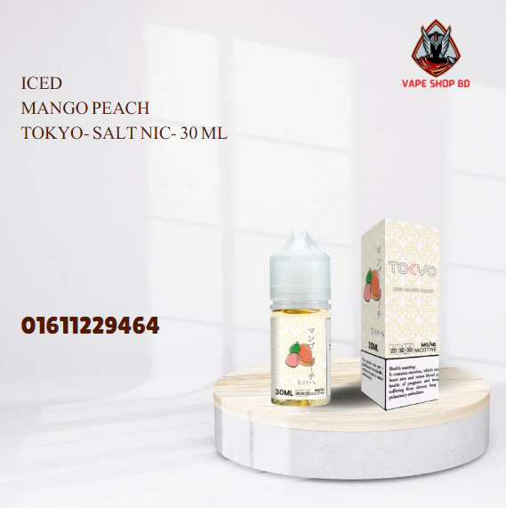 Iced Mango Peach Tokyo- Salt Nic- 30 ML Iced Mango Peach Tokyo- Salt Nic- 30 ML