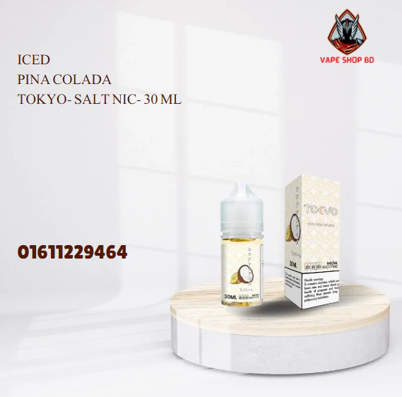 Iced Pina Colada Tokyo- Salt Nic- 30 ML Iced Pina Colada Tokyo- Salt Nic- 30 ML