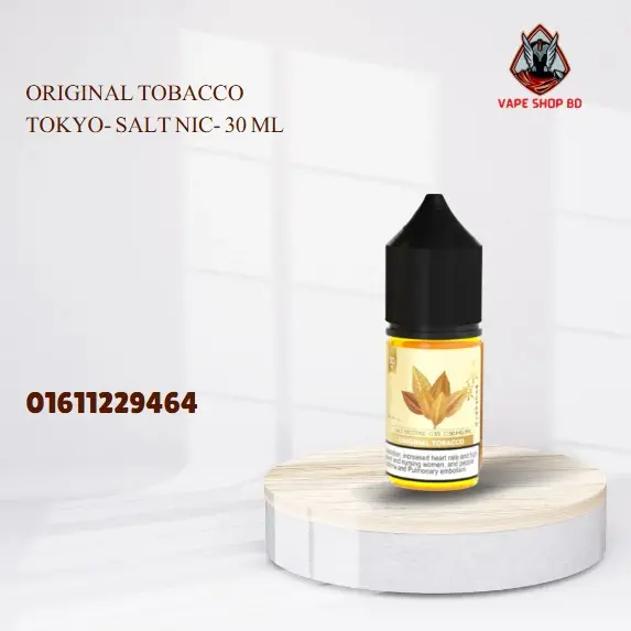 Original Tobacco Tokyo- Salt Nic- 30 ML Original Tobacco Tokyo- Salt Nic- 30 ML