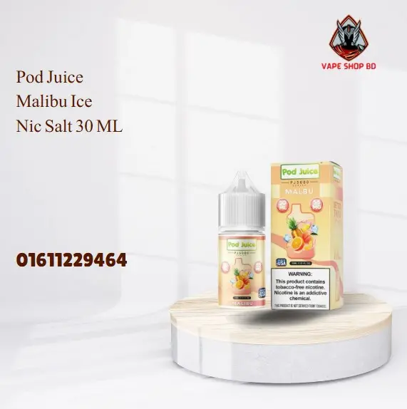 Pod Juice Malibu Ice Nic Salt 30 ML Pod Juice Malibu Ice Nic Salt 30 ML