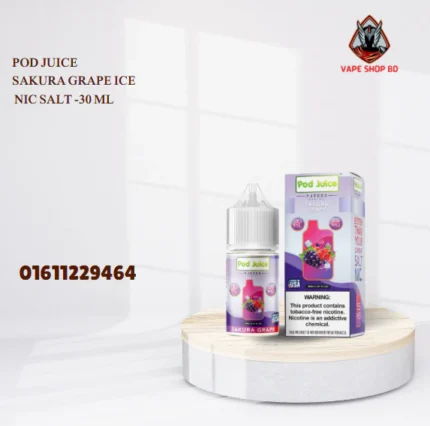 Pod Juice Sakura Grape Ice Nic Salt 30 ML