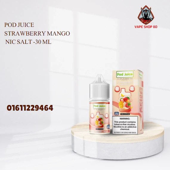 Pod Juice Strawberry Mango Nic Salt 30 ML Pod Juice Strawberry Mango
