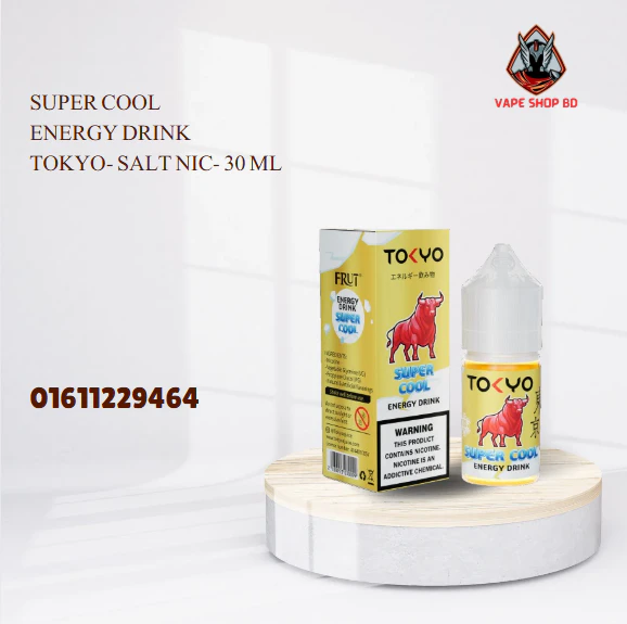 Super Cool Energy Drink Tokyo- Salt Nic- 30 ML Super Cool Energy Drink Tokyo- Salt Nic- 30 ML