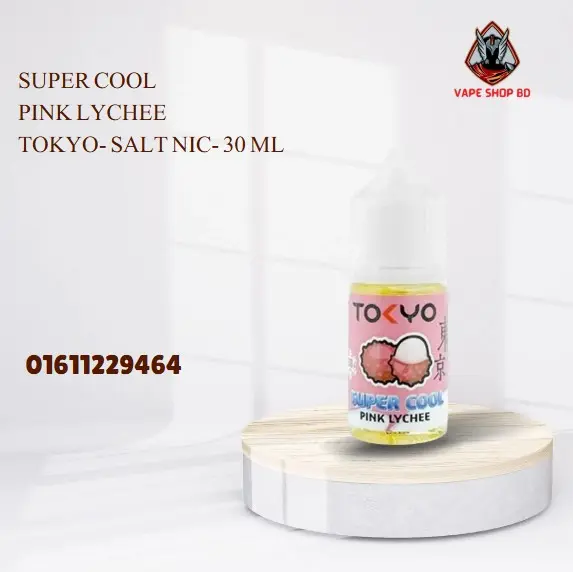 Super Cool Pink Lychee Tokyo- Salt Nic- 30 ML Super Cool Pink Lychee Tokyo- Salt Nic- 30 ML