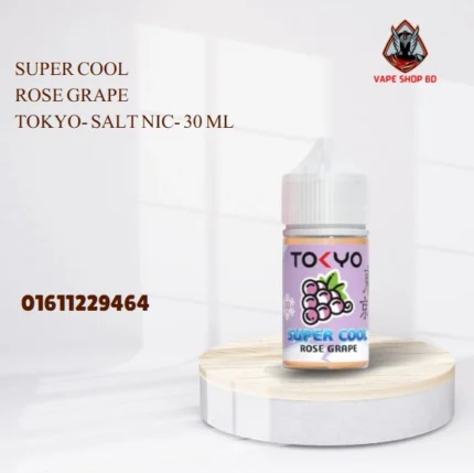 Super Cool Rose Grape Tokyo- Salt Nic- 30 ML