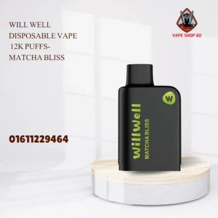 Will Well Disposable Vape 12k Puffs- Matcha Bliss