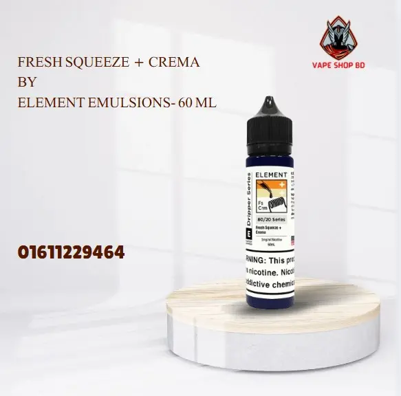 Fresh Squeeze + Crema By Element Emulsions- 60 ML Fresh Squeeze + Crema By Element Emulsions- 60 ML