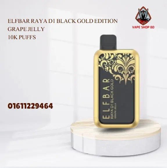 Elfbar Raya D1 Black Gold Edition Grape Jelly 10k puffs Elfbar Raya D1 Black Gold Edition Grape Jelly 10k puffs