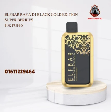 Elfbar Raya D1 Black Gold Edition Super Berries 10k puffs