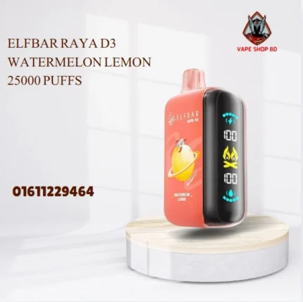 ELFBAR RAYA D3 Watermelon Lemon- 25000 Puffs-Disposable Vape