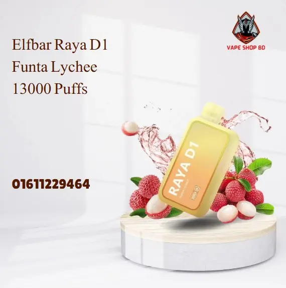 Elfbar Raya D1 Funta Lychee 13000 Puffs Elfbar Raya D1 Funta