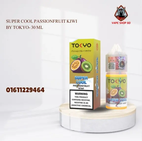 Super Cool Passionfruit Kiwi By Tokyo- 30 ML Super Cool Passionfruit Kiwi By Tokyo- 30 ML