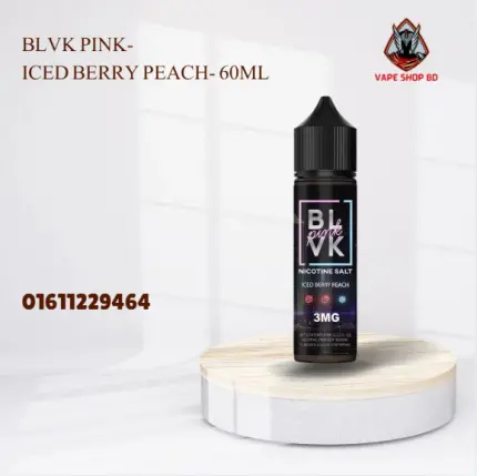 BLVK PINK- Iced Berry Peach- 60ML