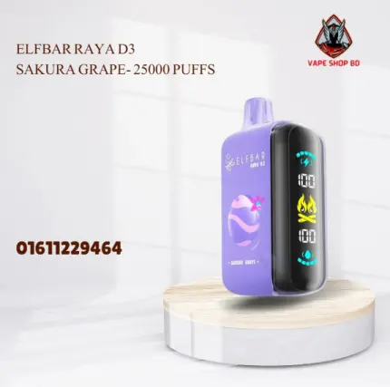 ELFBAR RAYA D3 Sakura Grape- 25000 Puffs