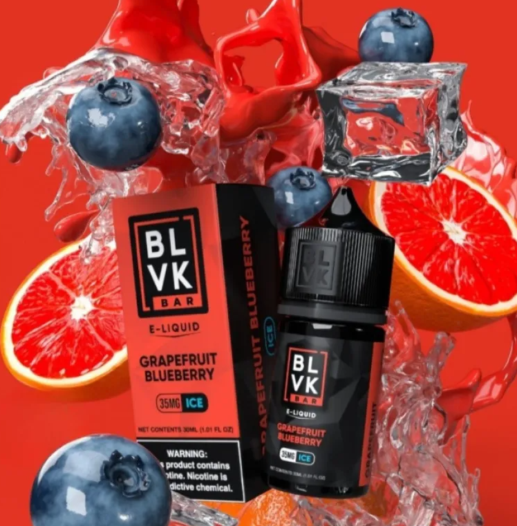 BLVK BAR Grapefruit Blueberry Ice Nic Salt BLVK BAR Grapefruit Blueberry Ice