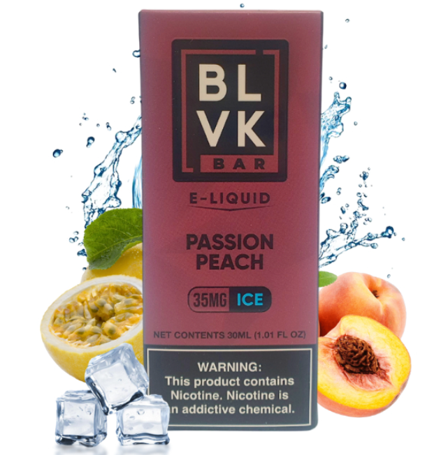 BLVK BAR Passion Peach Ice Nic Salt BLVK BAR Passion Peach Ice Nic Salt