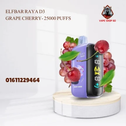 ELFBAR RAYA D3 Grape Cherry- 25000 Puffs