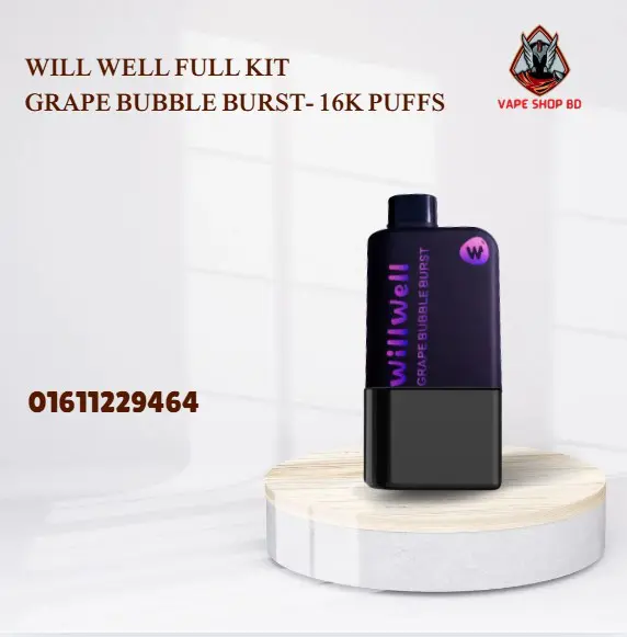 Will Well Full Kit Grape Bubble Burst- 16K Puffs Will Well Full Kit Grape Bubble Burst- 16K Puffs