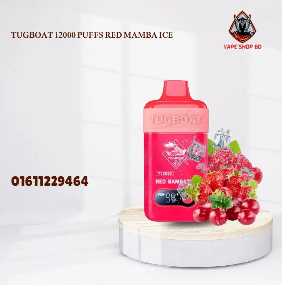 Tugboat 12000 Puffs Red Mamba Ice