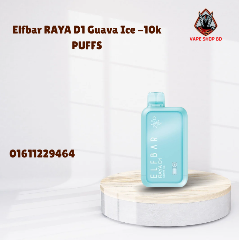 Elfbar RAYA D1 Guava Ice -10k PUFFS elfbar raya d1 guava ice